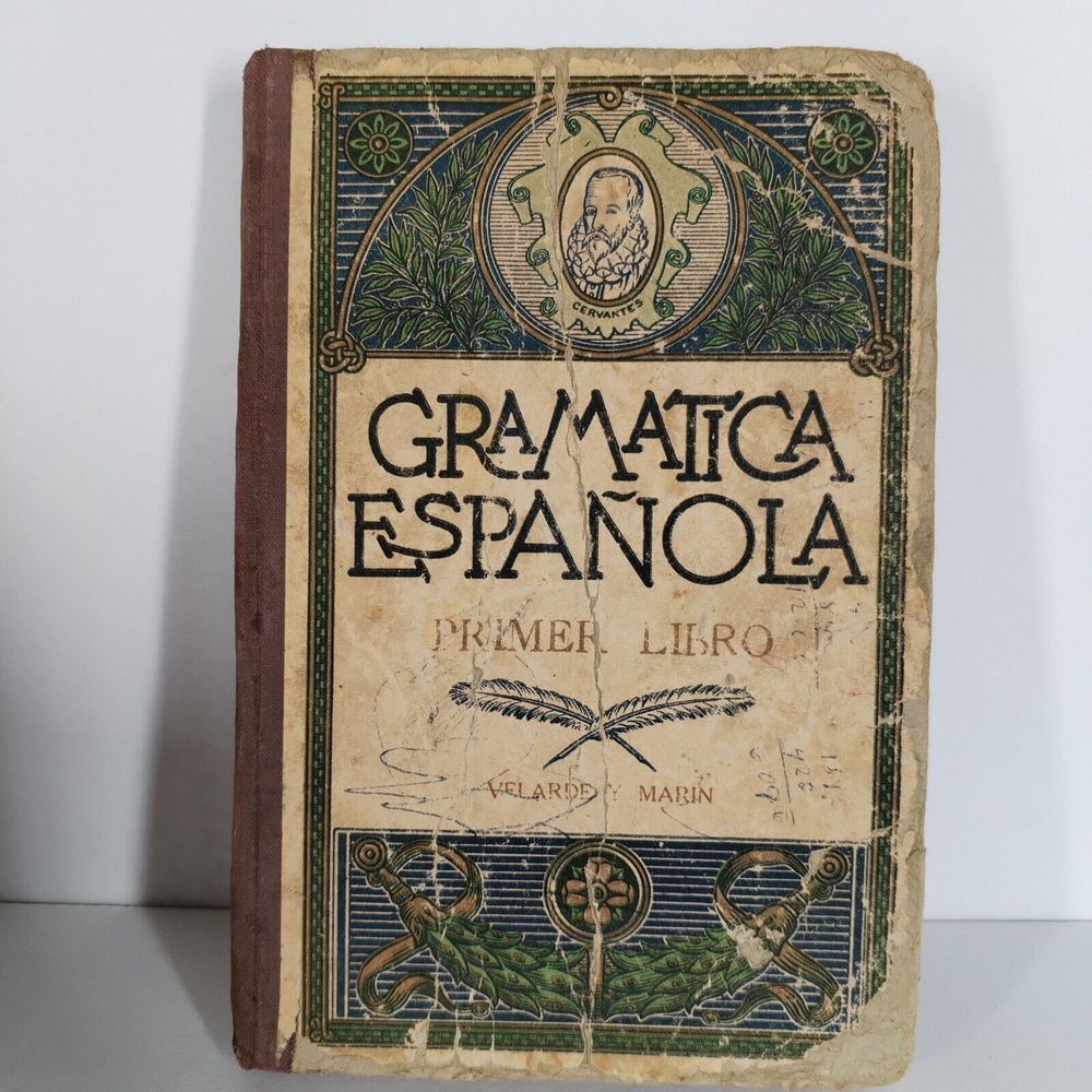 Vintage 1945 Spanish Grammar Book Gramatica Española Primer Libr…